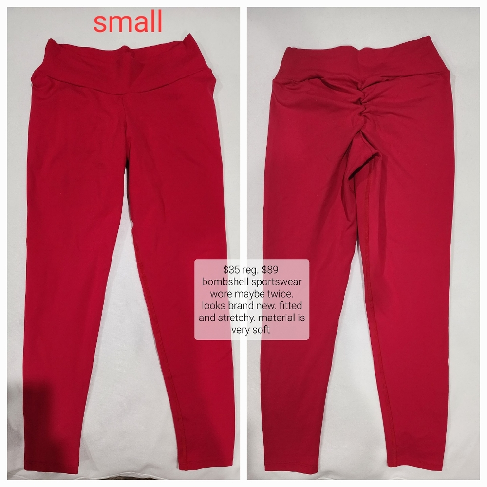 Red leggings